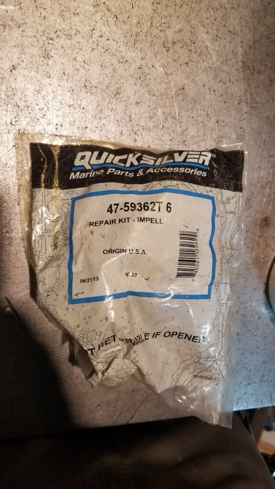 Quicksilver 47-59362T6 Sea Water Pump Impeller Repair Kit