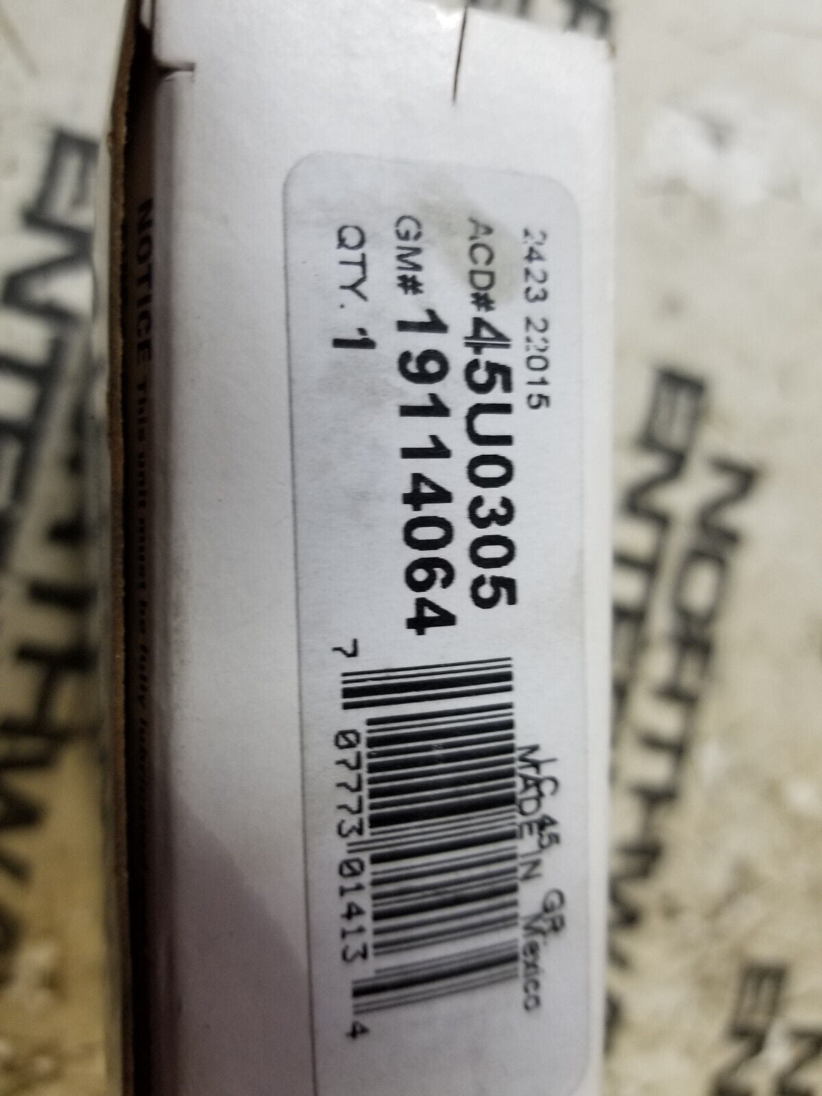 AC DELCO 19114064 UNIVERSAL JOINT