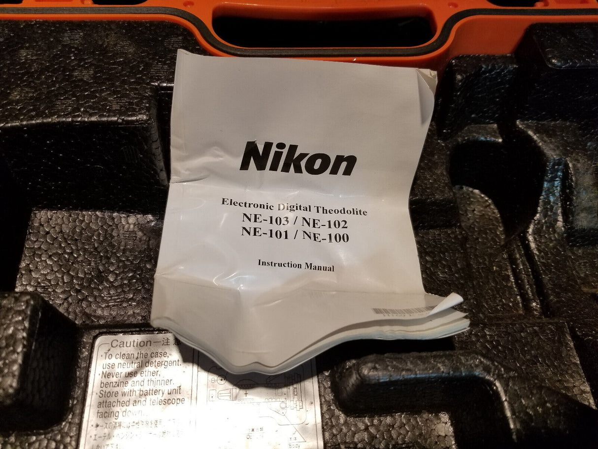Nikon NE-100 Digital Theodolite w/case
