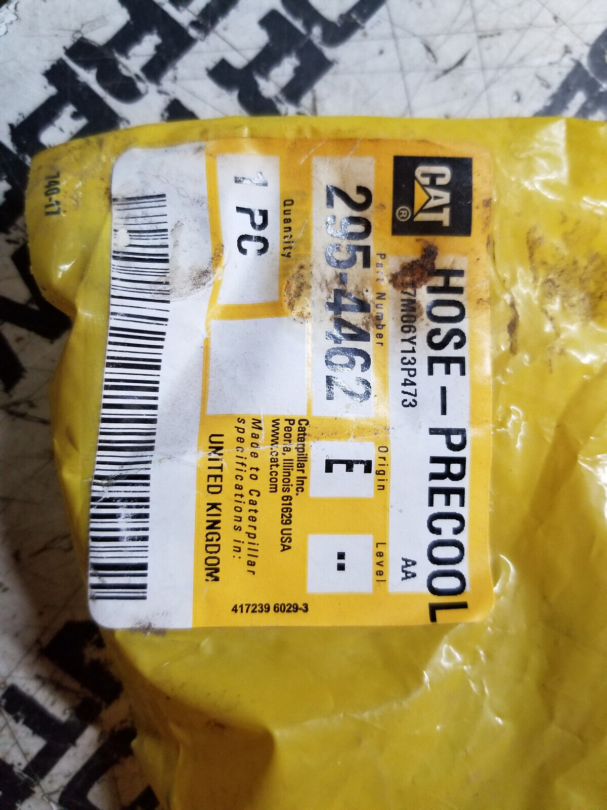 GENUINE CAT 295-4462: 25.4mm Inner Diameter Water Outlet Precooler Hose 2954462