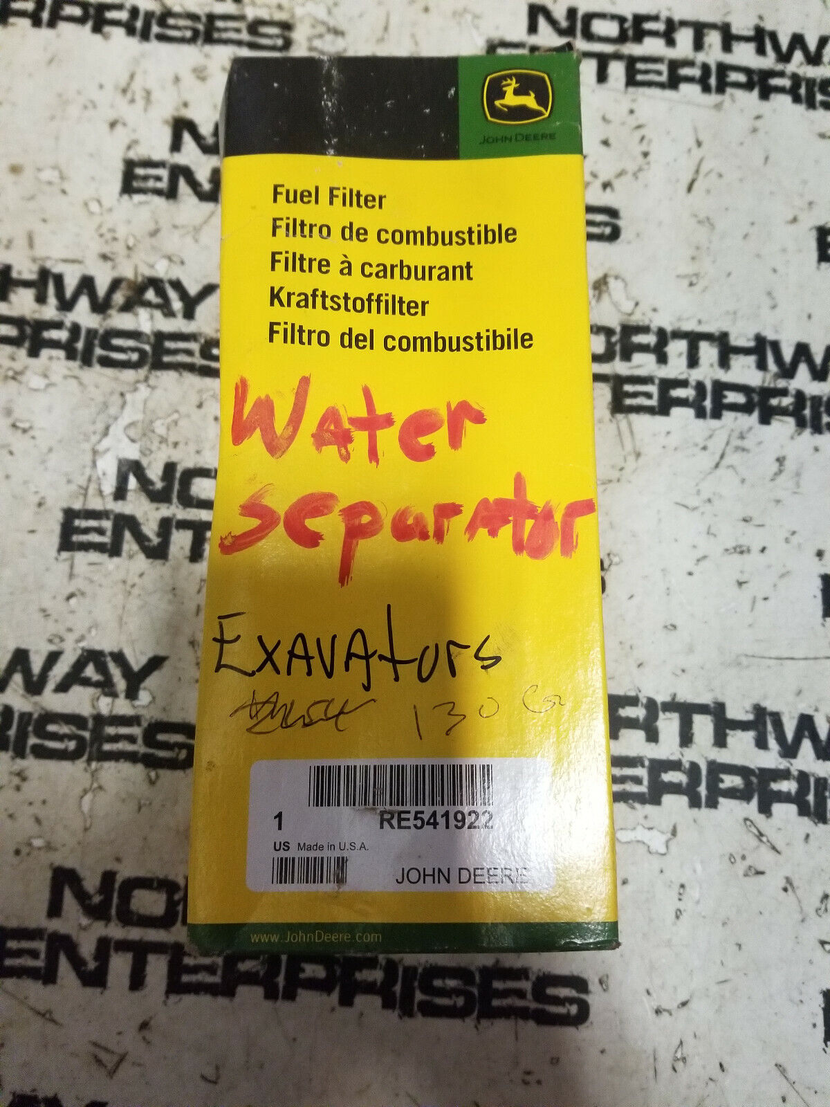 John Deere Fuel Filter RE541922