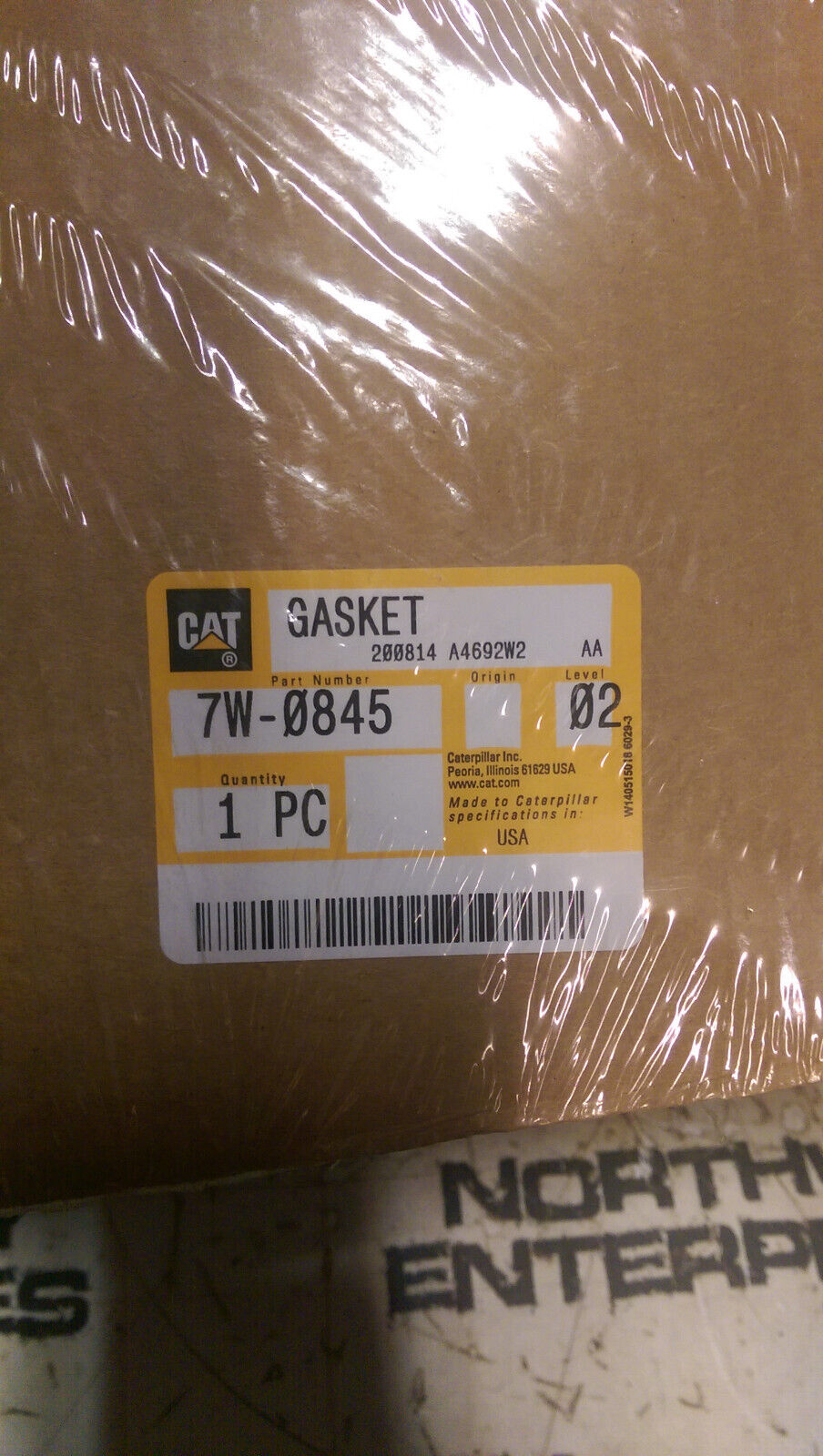 CATERPILLAR 7w-0845 7w0845 GASKET