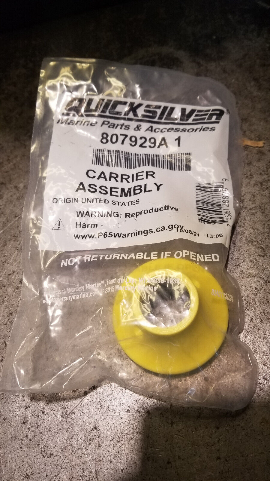 807929A1 Seal Carrier Assembly Base Fits Mercruiser Alpha One Gen II 18-2354