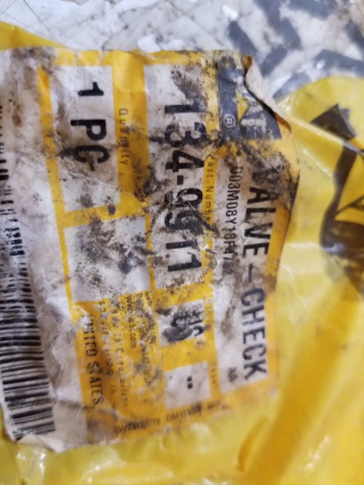 CATERPILLAR 134-9911 CHECK VALVE 1349911