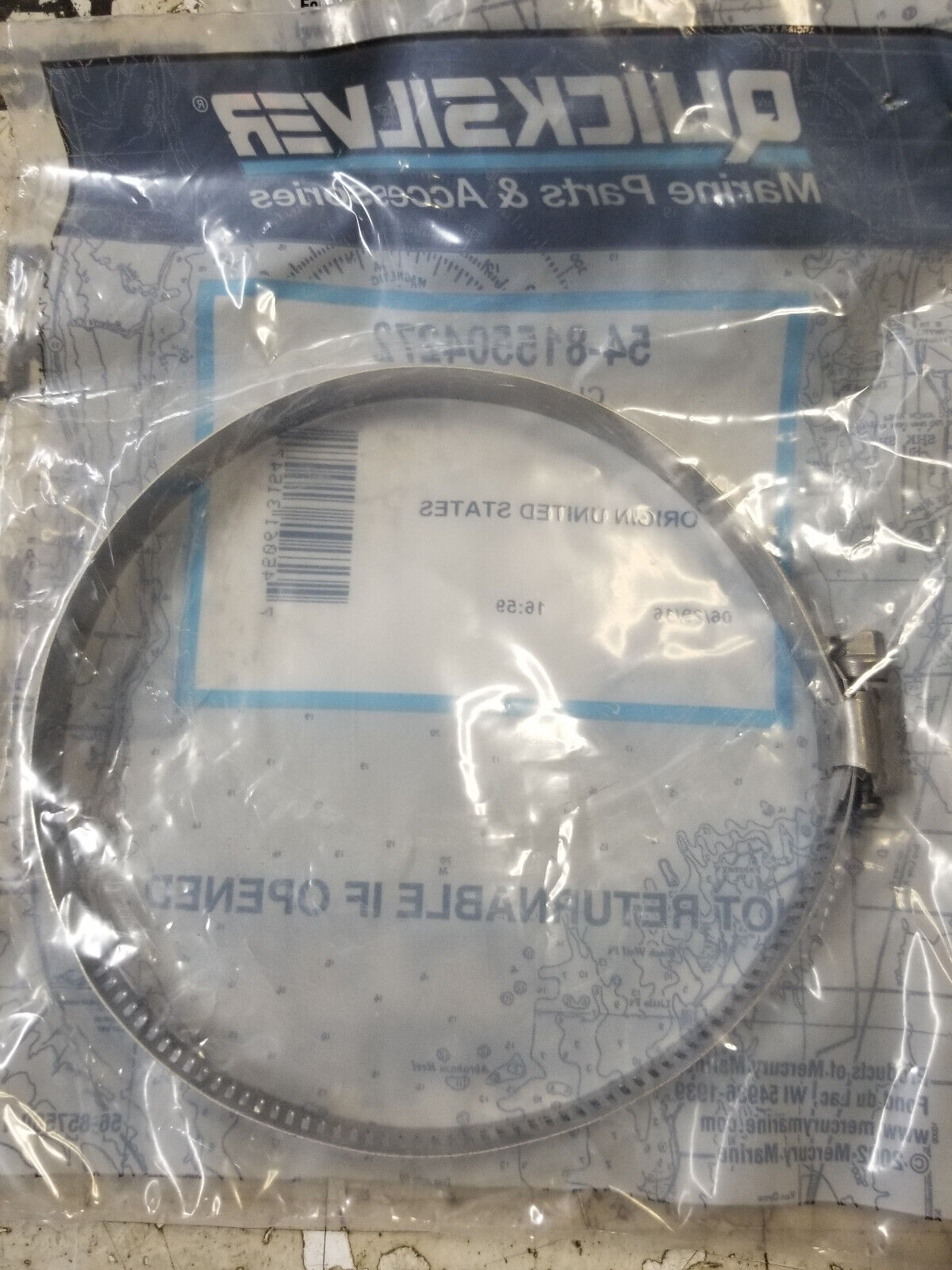 Mercury Boat Hose Clamp 54-815504272 | Larson 5 Inch Stainless Steel