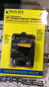 Blue Sea Systems 7140 187-Series 60 Amp Circuit Breaker Surface Mount