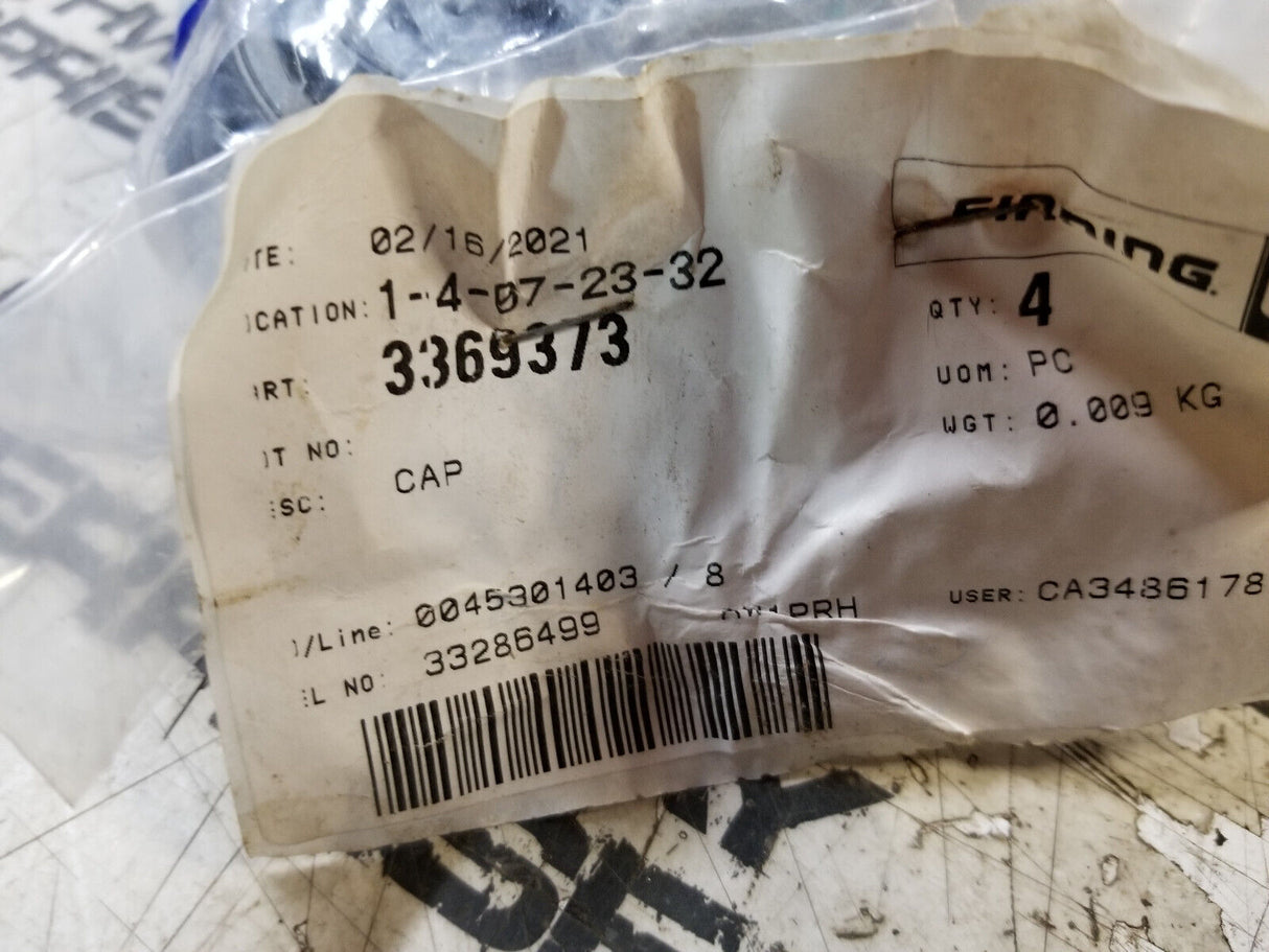 PACK OF 4 - 336-9373 M80 X 2 - 6G Thread Steering Linkage Cap 3369373