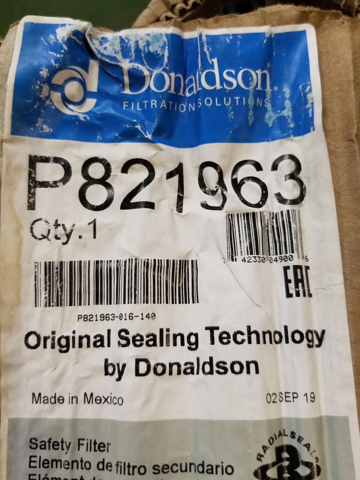 DONALDSON FILTER P821963