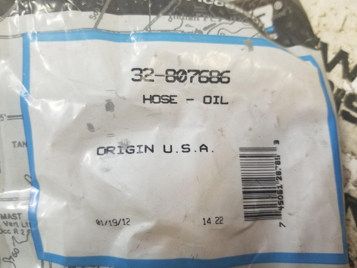 Mercury Mercruiser Quicksilver 32-807686 Hose-Oil