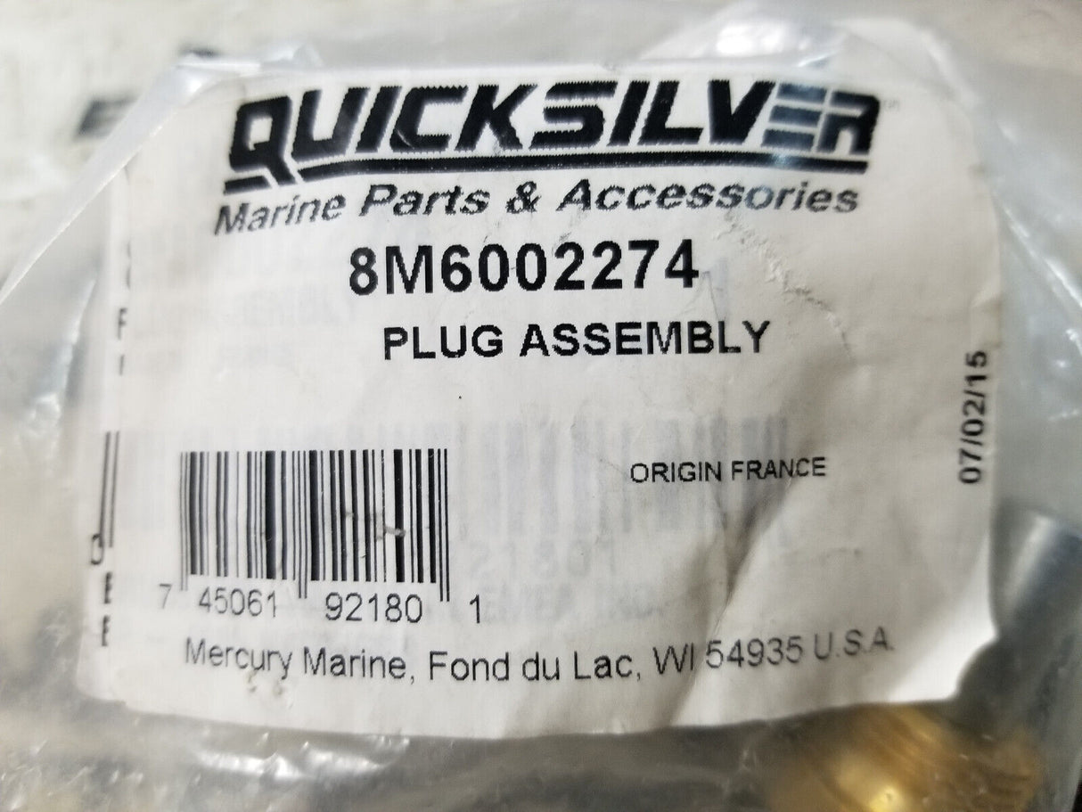 Mercury / Quicksilver PLUG ASSEMBLY 8M6002274