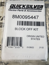 Mercury Quicksilver Bravo Gimbal Water Intake Block Off Plate 8M0095447