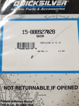 New Mercury Mercruiser Quicksilver OEM Part 15-888927028 SHIM