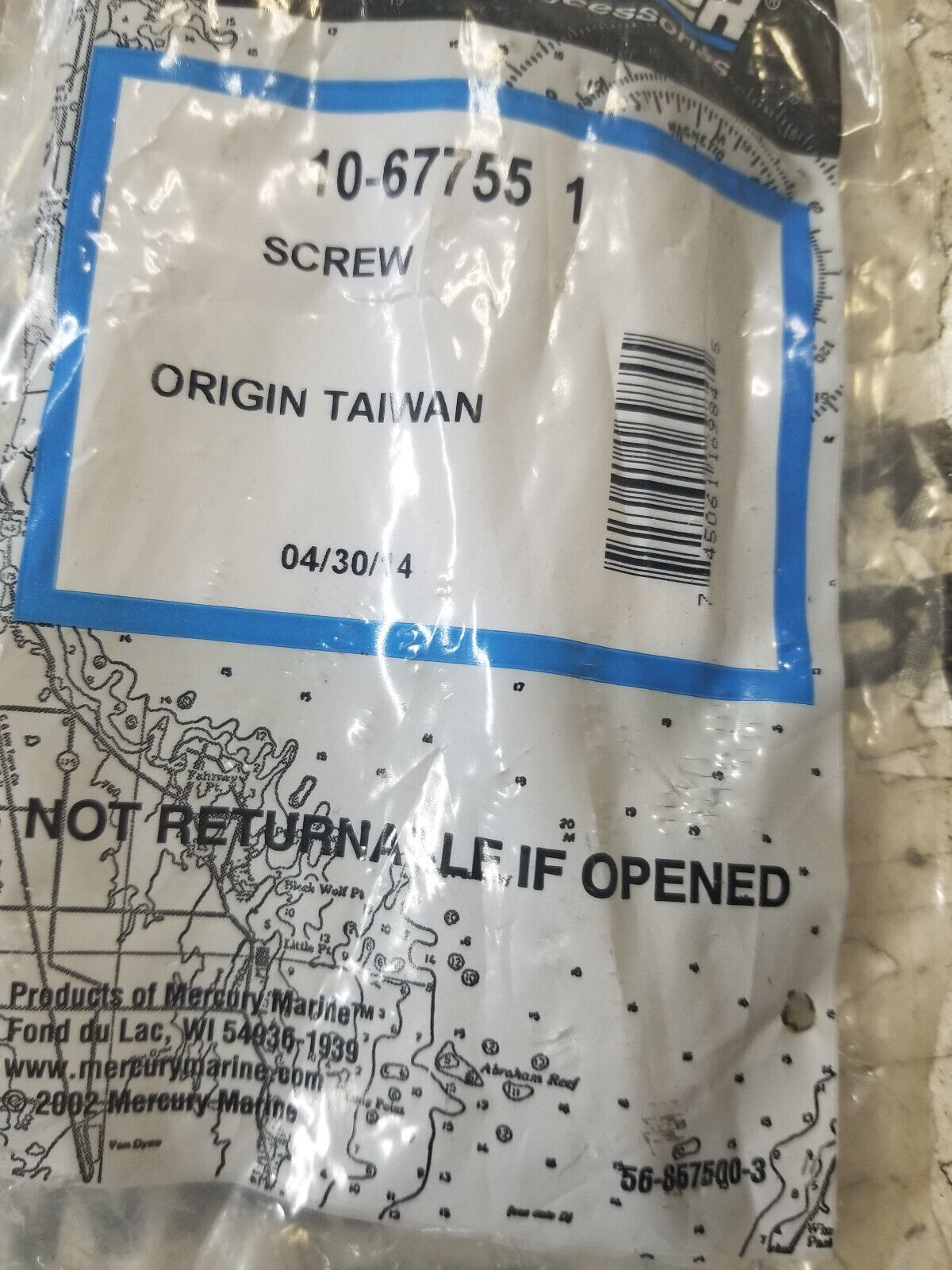 LOT OF 12PC - QUICKSILVER 10-67755-1 BOLT SCREW
