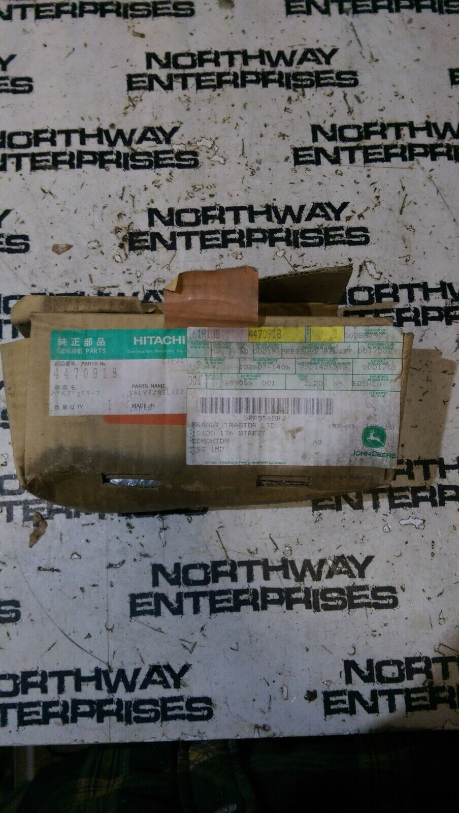 JOHN DEERE 4470918 PRESSURE RELIEF VALVE