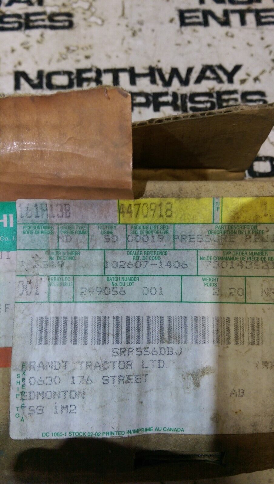 JOHN DEERE 4470918 PRESSURE RELIEF VALVE