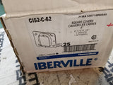 BOX OF 25PC - IBERVILLE CI-52-C-62 4" SQUARE BOX COVER CI52-C-62