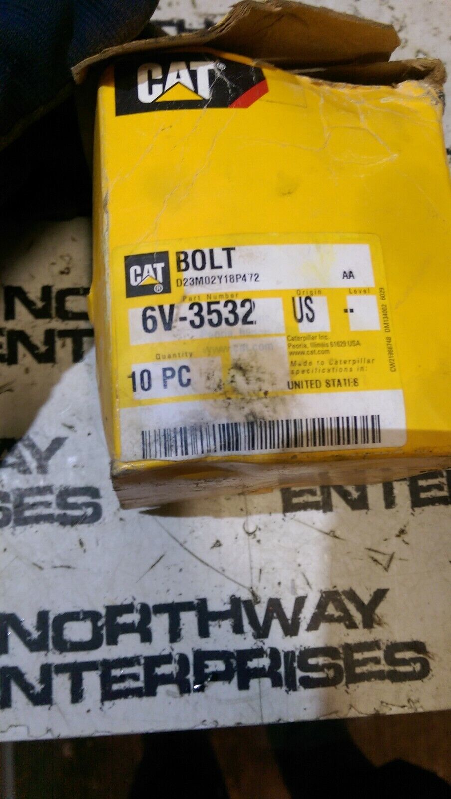 Cat 6V-3532 Bolts (Qty 10) Caterpillar 6V3532
