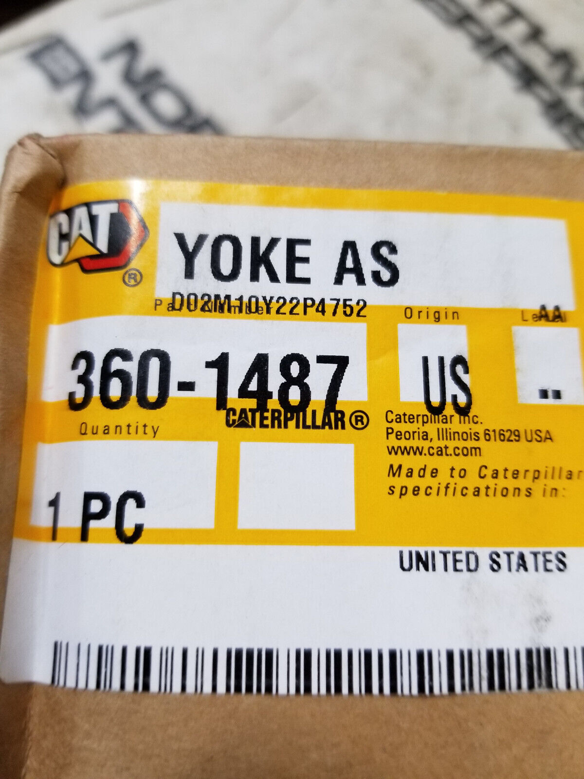360-1487 176.3mm Outer Diameter Transfer Gear Yoke 3601487 740 735C 740 GC 745C