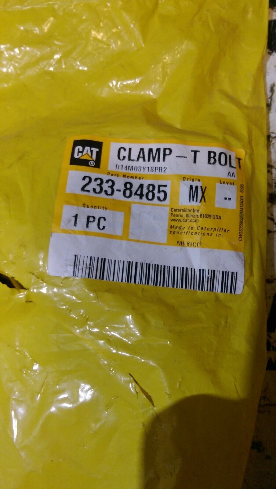 CAT OEM 233-8485 CLAMP