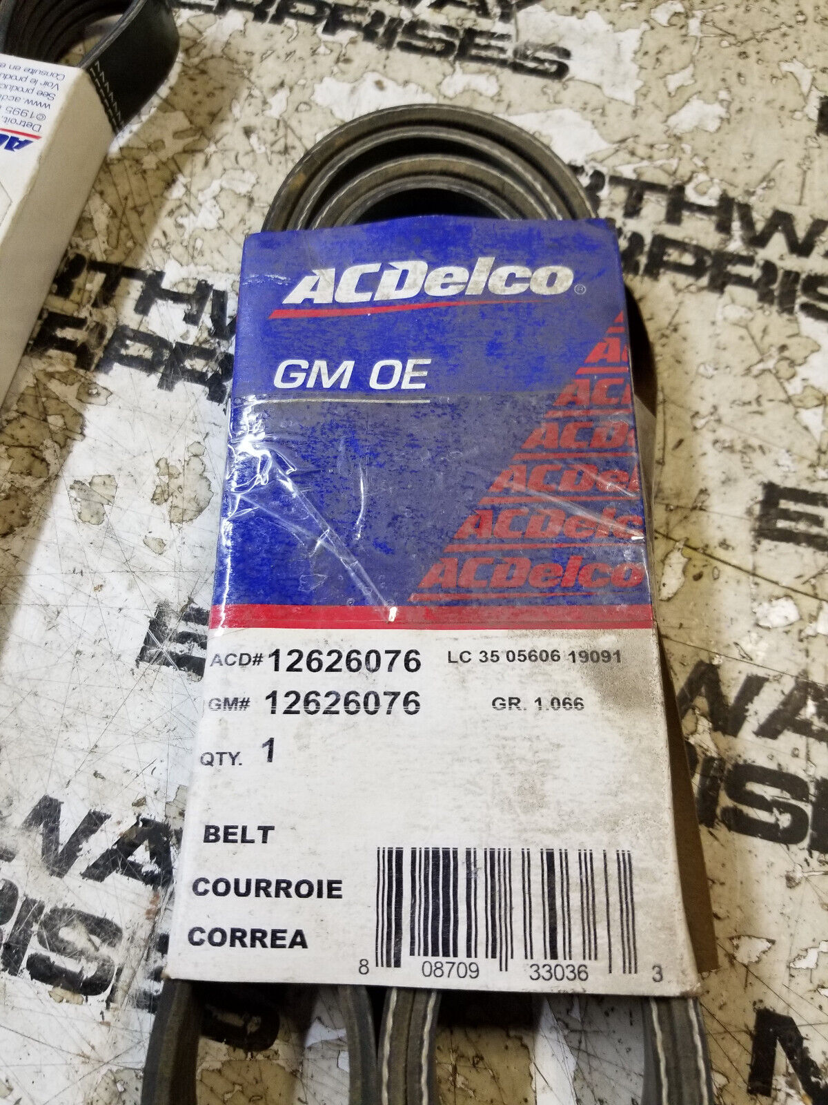 12626076 AC DELCO FAN BELT