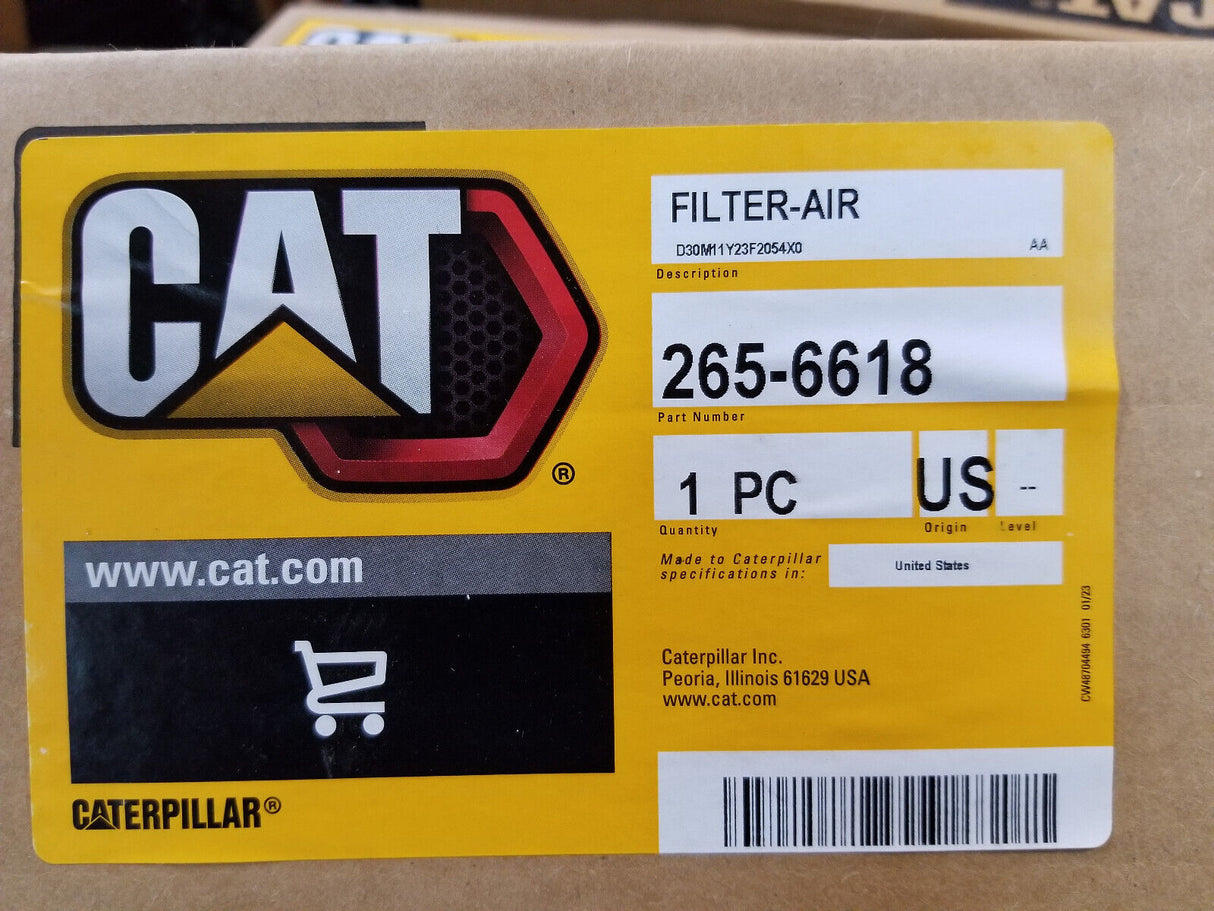 265-6618 CATERPILLAR CABIN AIR FILTER 2656618