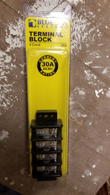 LOT OF 5PC - Blue Sea Systems 2504-BSS 30A Terminal Block, 4 Circuit