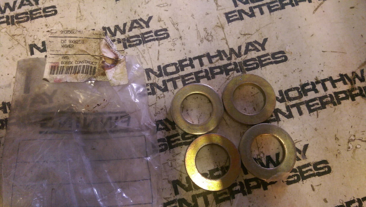 9X8258 LOT OF 4 WASHERS CATERPILLAR 9X-8258