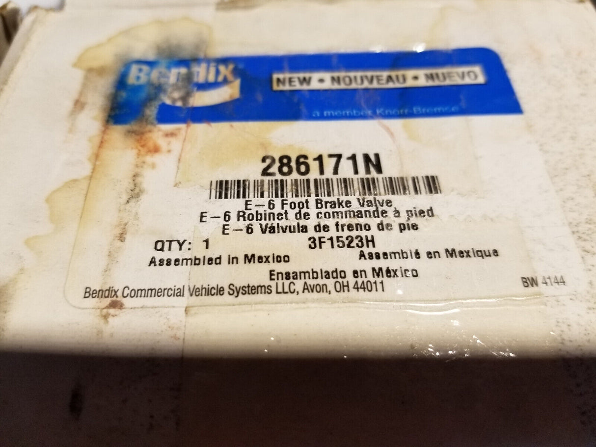 BENDIX FOOT VALVE 286171N 286171N E-6 Foot Valve E6 Foot Valve 286171N