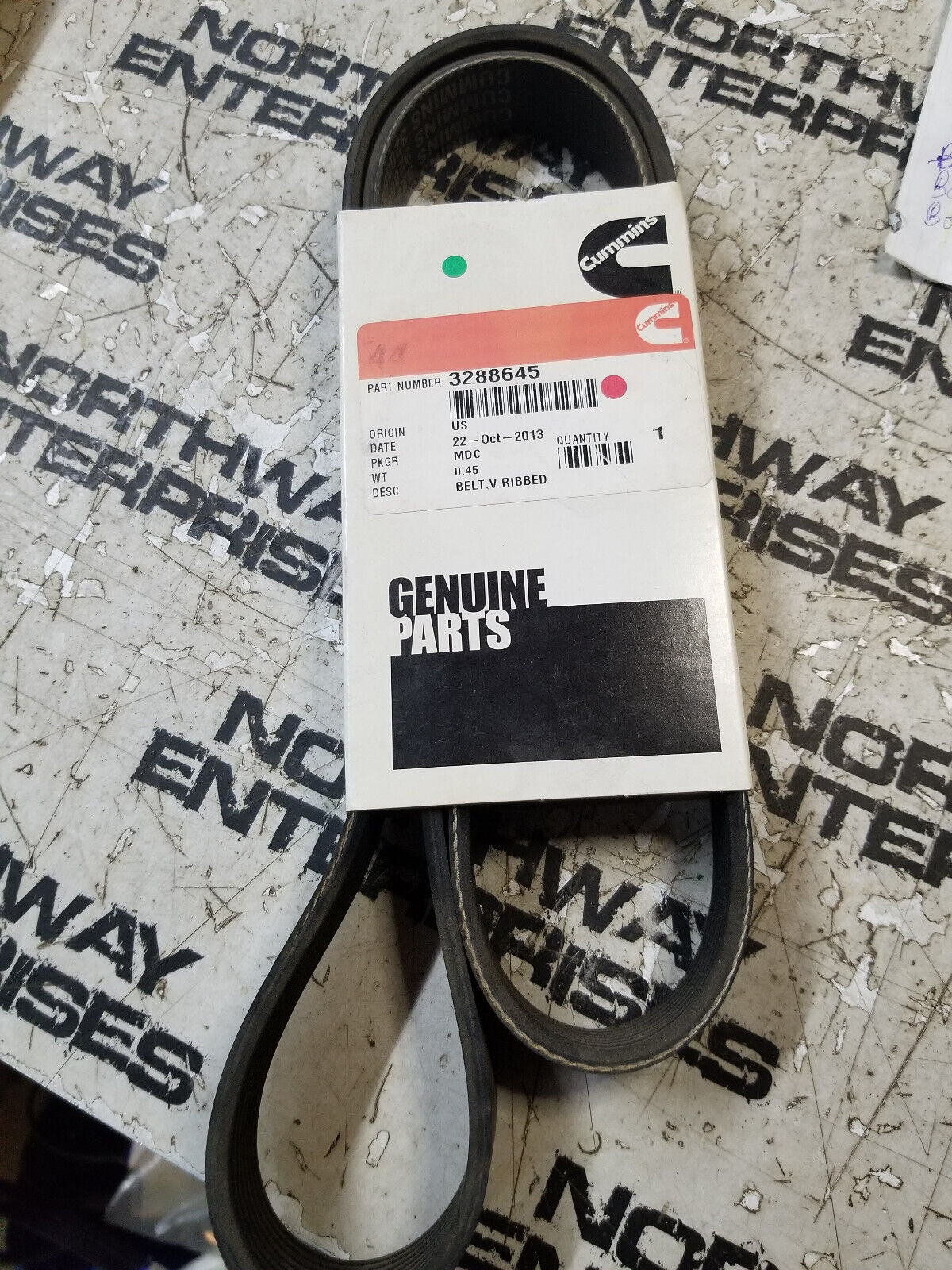 CUMMINS 3288645  BELT