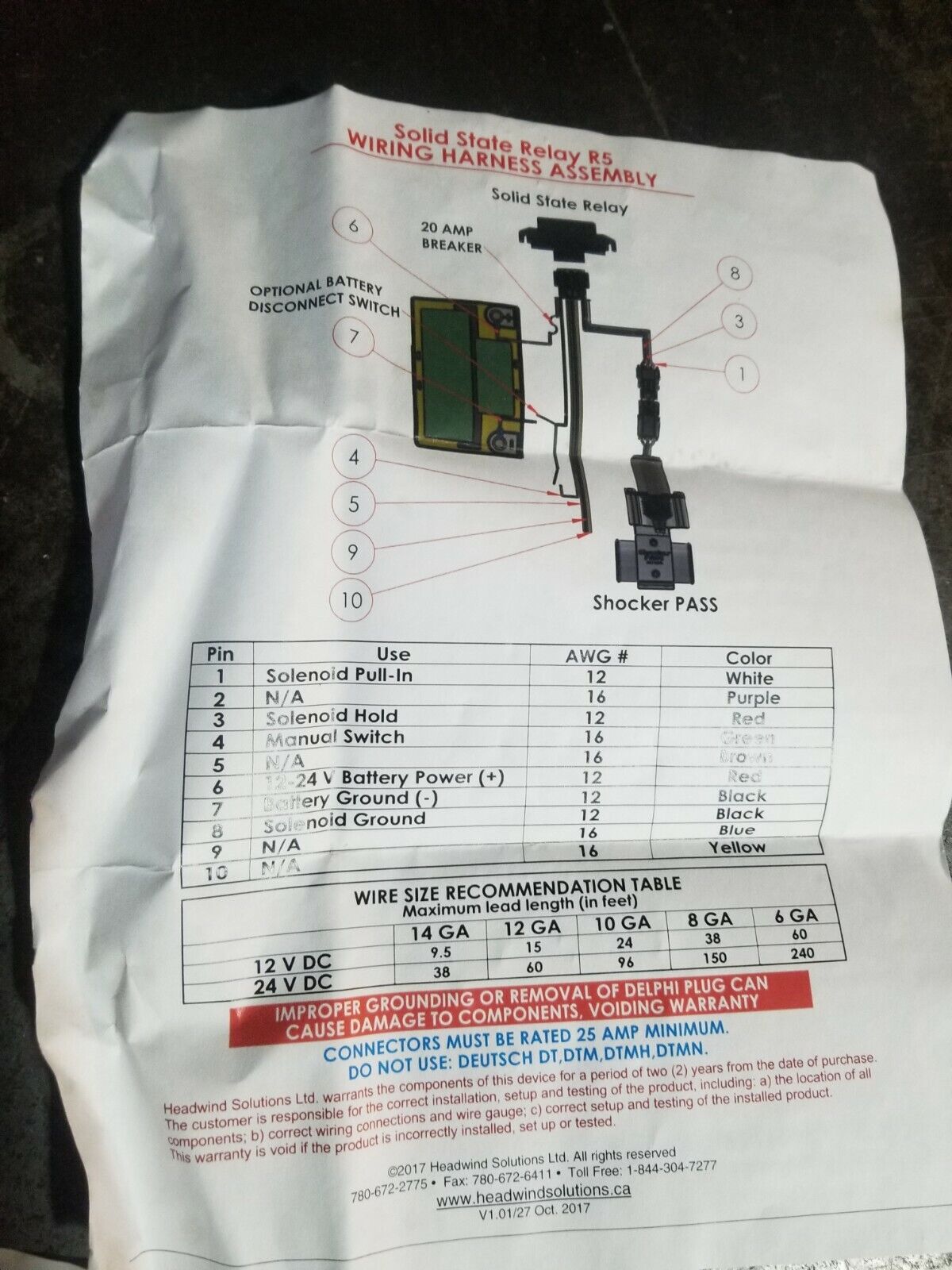 Shocker PASS Solid State Relay Control / R5-2014-SSR 24V