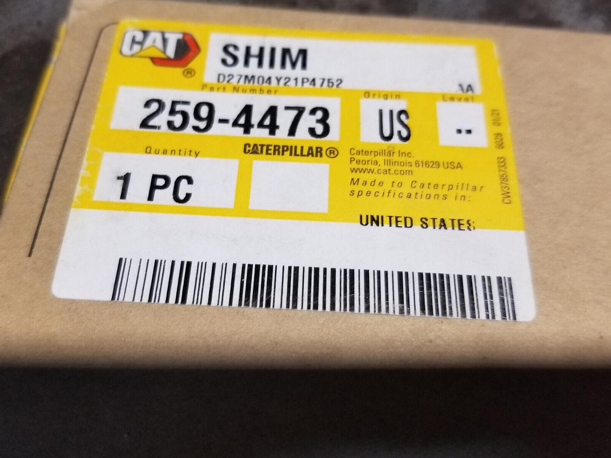 259-4473 CAT 1.52mm Thick Steel Shim 2594473