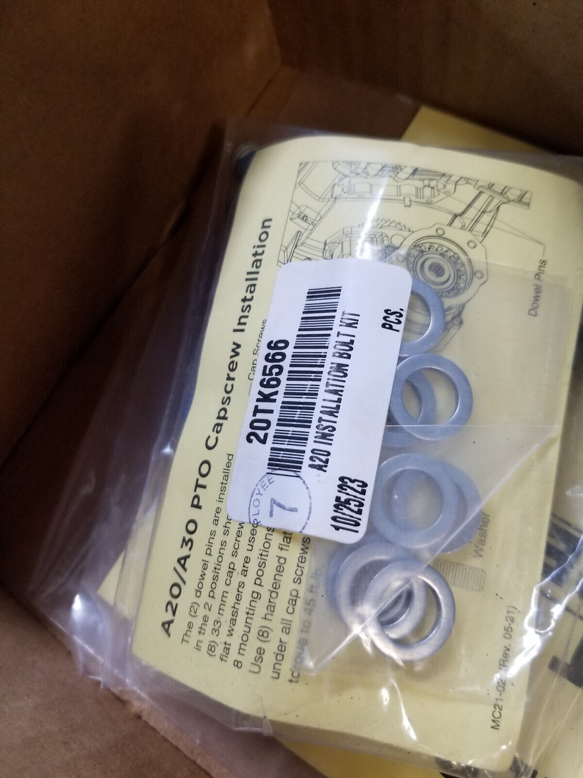 48TK6583 Muncie Installation Kit A20 Series Genuine 48TK6583