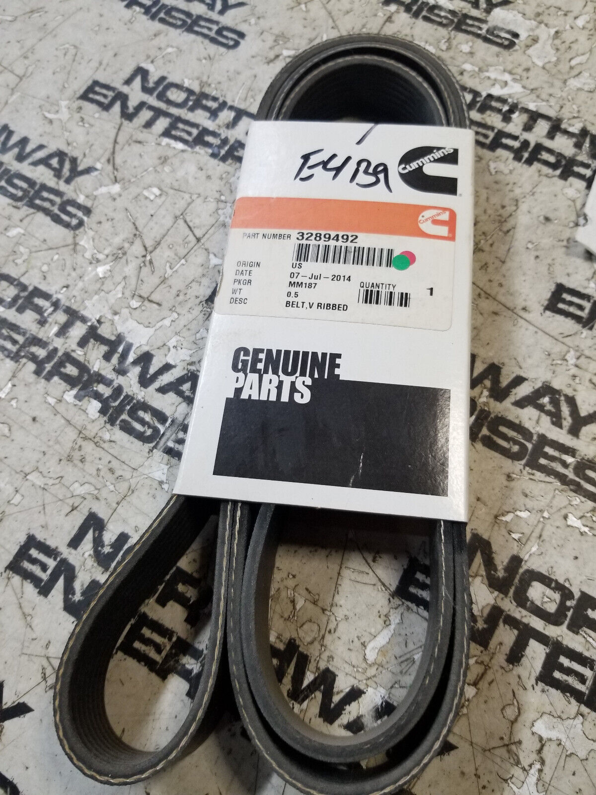 CUMMINS 3289492  BELT