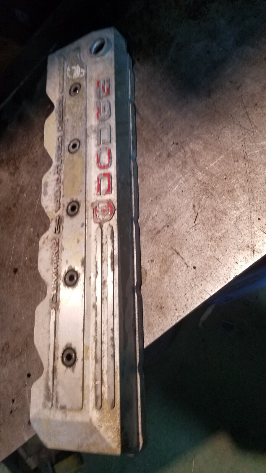 98-01 Dodge Ram Cummins 5.9L 24v turbo diesel engine VALVE COVER Silver 3941755