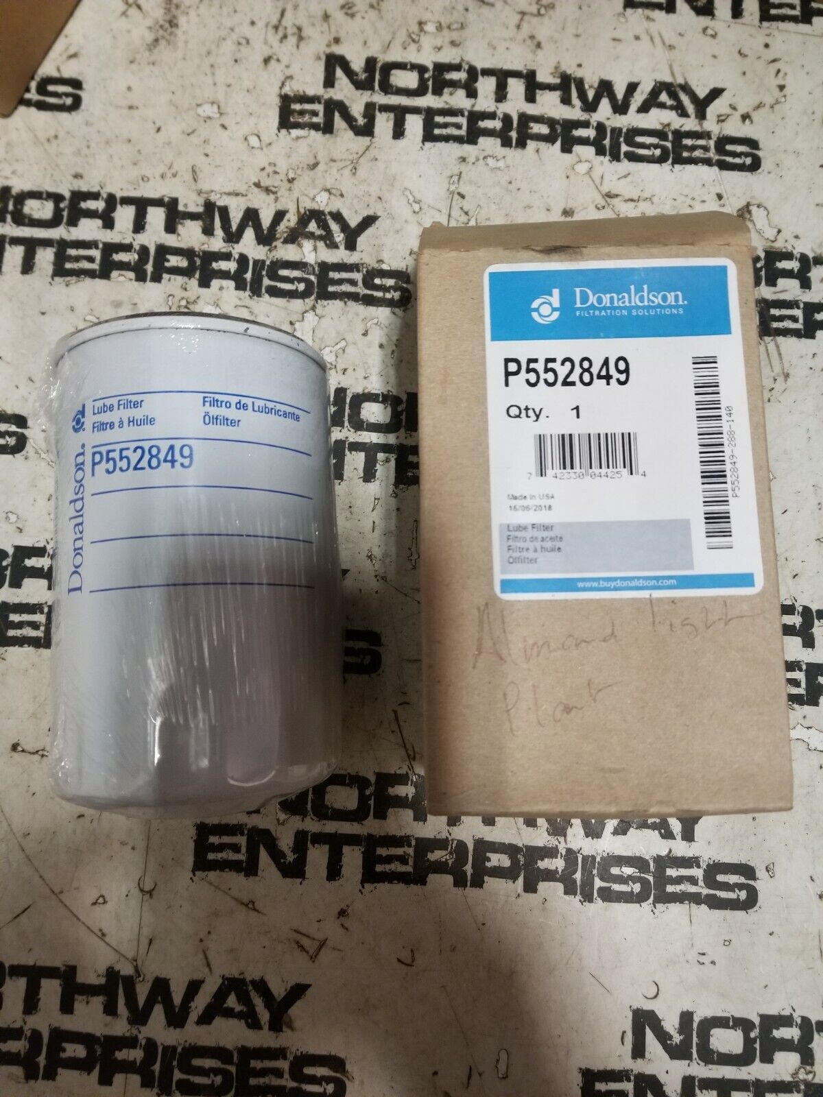 P552849 Donaldson Lube Filter, Spin-On Full Flow