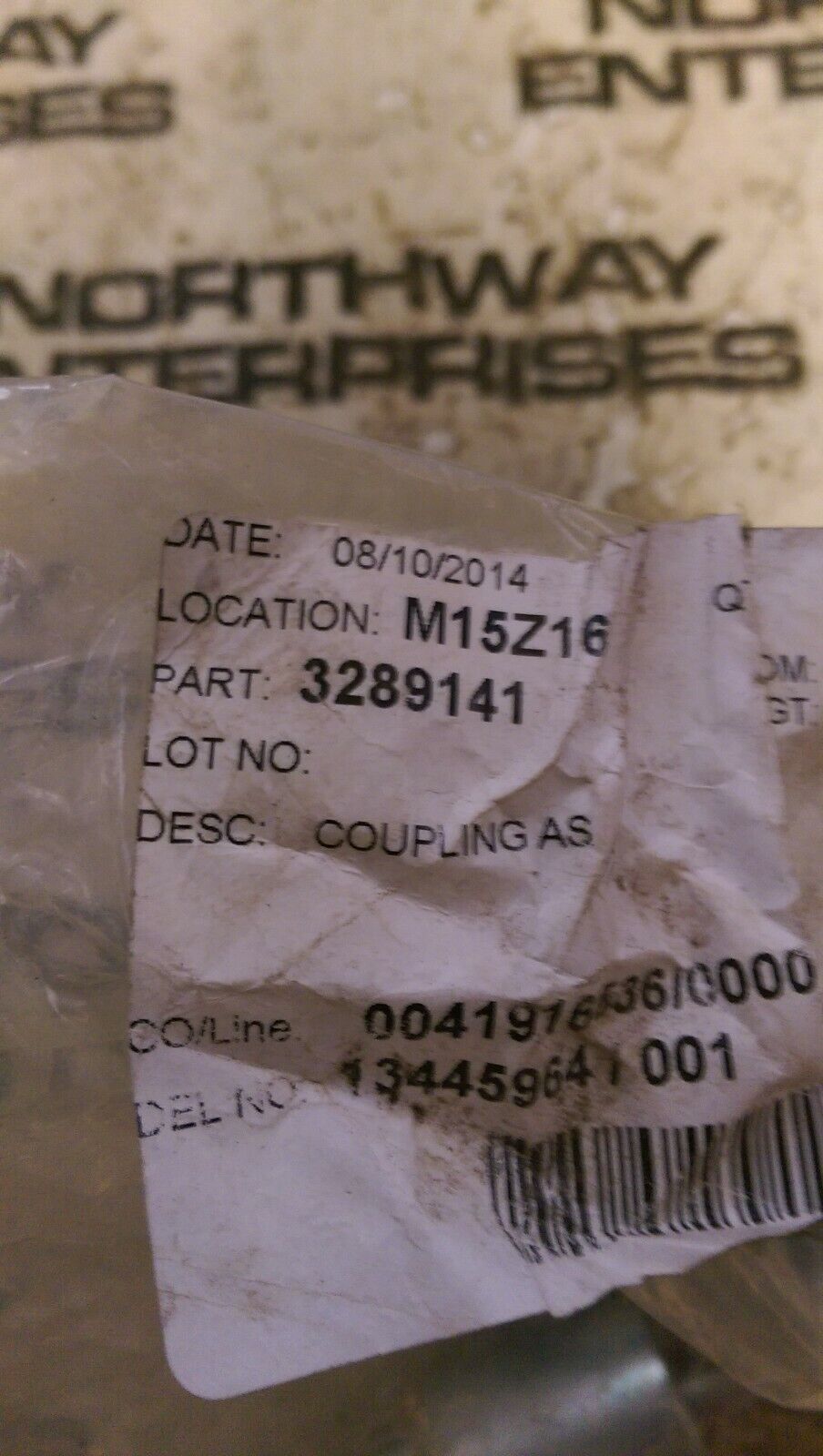 CATERPILLAR 3289141 COUPLING LOT OF 4 PIECES