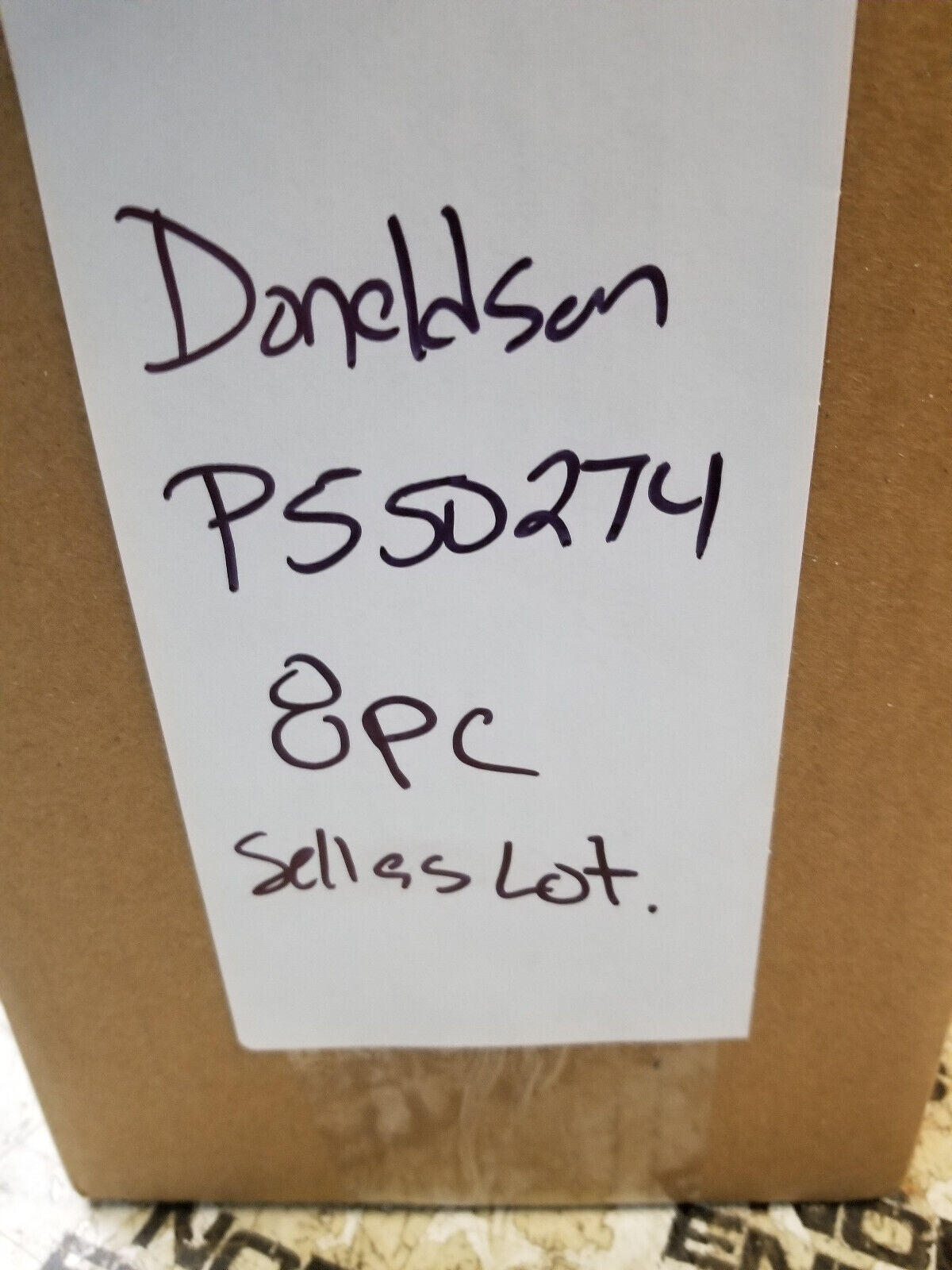 LOT OF 8PC -  P550274 DONALDSON HYDRAULIC SPIN ON FILTER