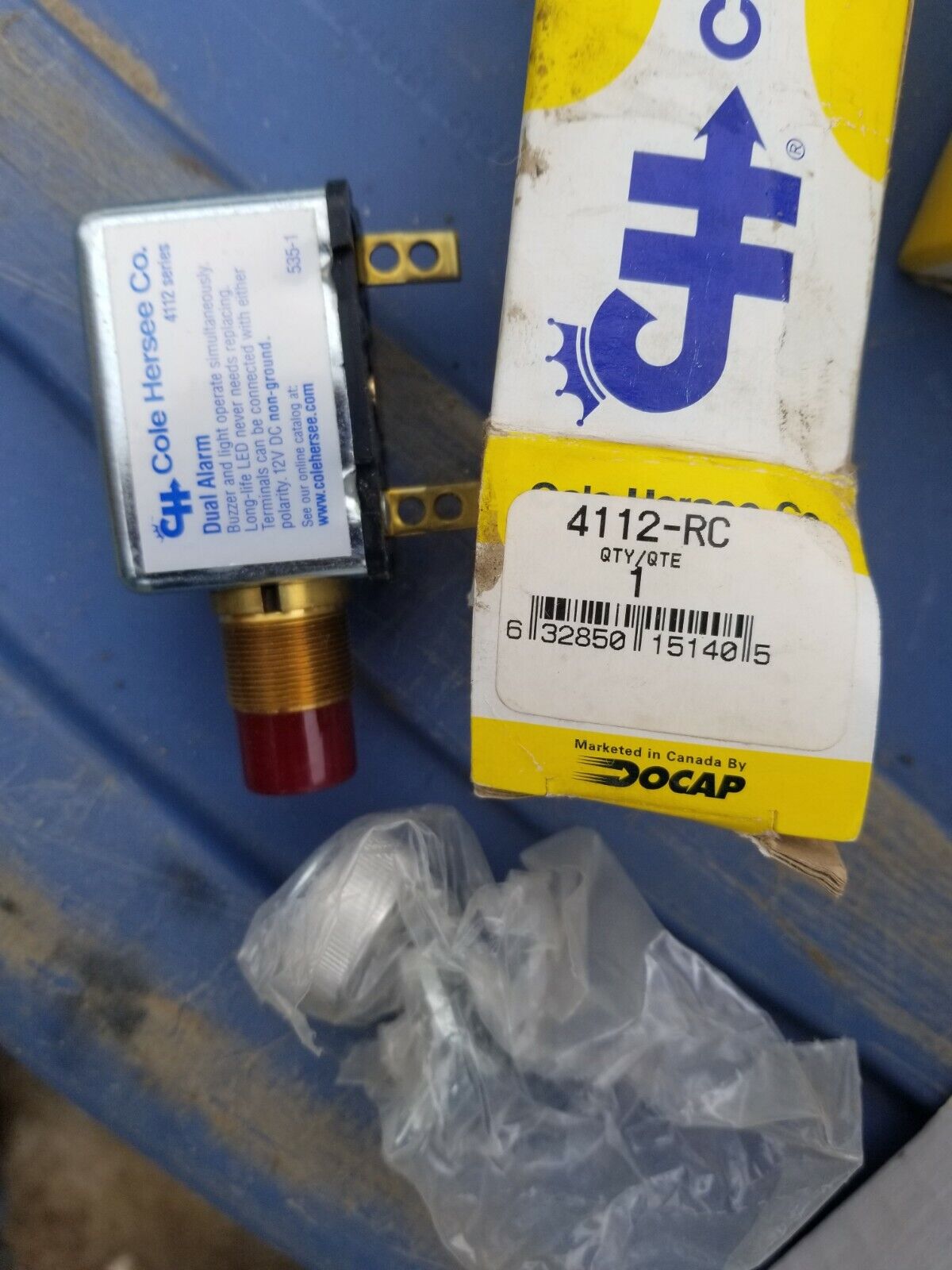 Cole Hersee 4112-RC Buzzer with Pilot Light (Dual Alarm 12V).