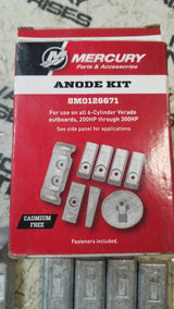Mercury 8M0126671 OEMAnode Kit for Verado 200-300HP Outboards
