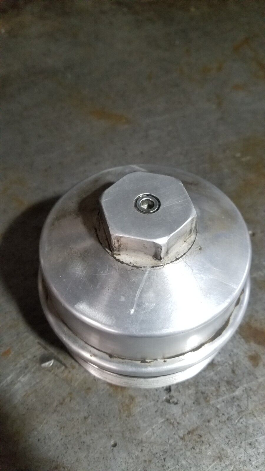 08-10 2008 6.4 Powerstroke Oil Filter Cap Aluminum