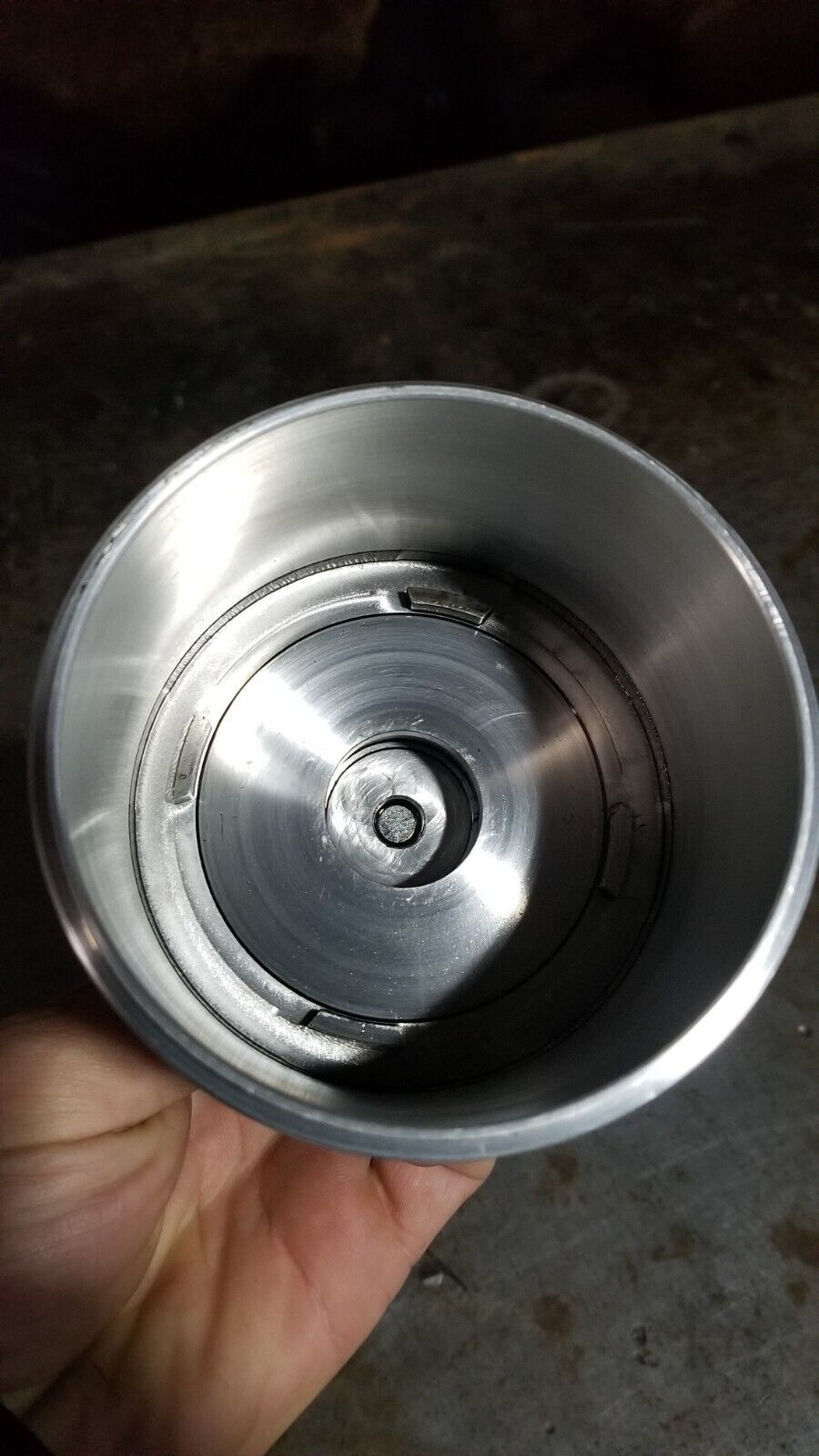 08-10 2008 6.4 Powerstroke Oil Filter Cap Aluminum