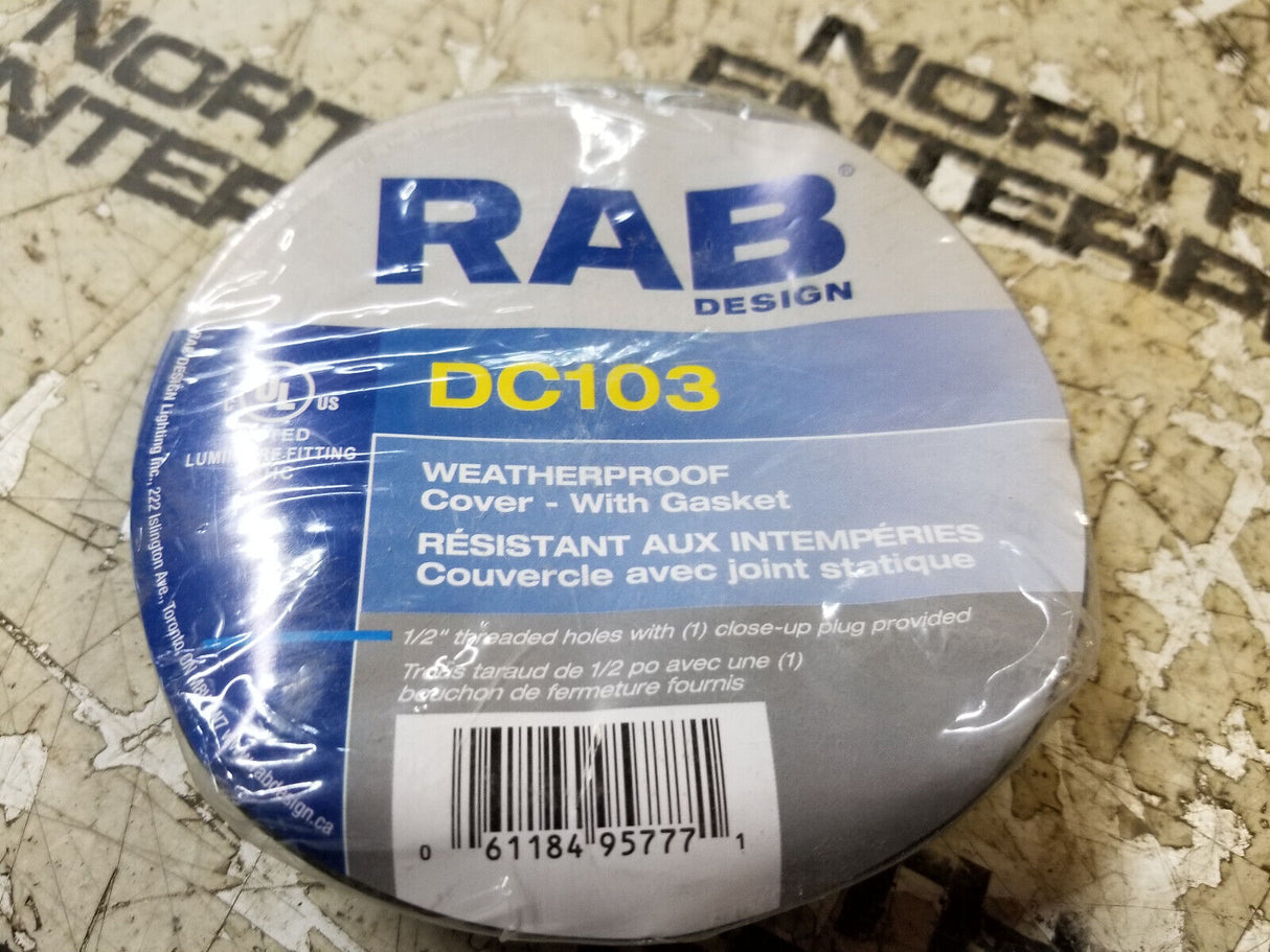 LOT OF 4PC - RAB DC103 4" Round Cover
