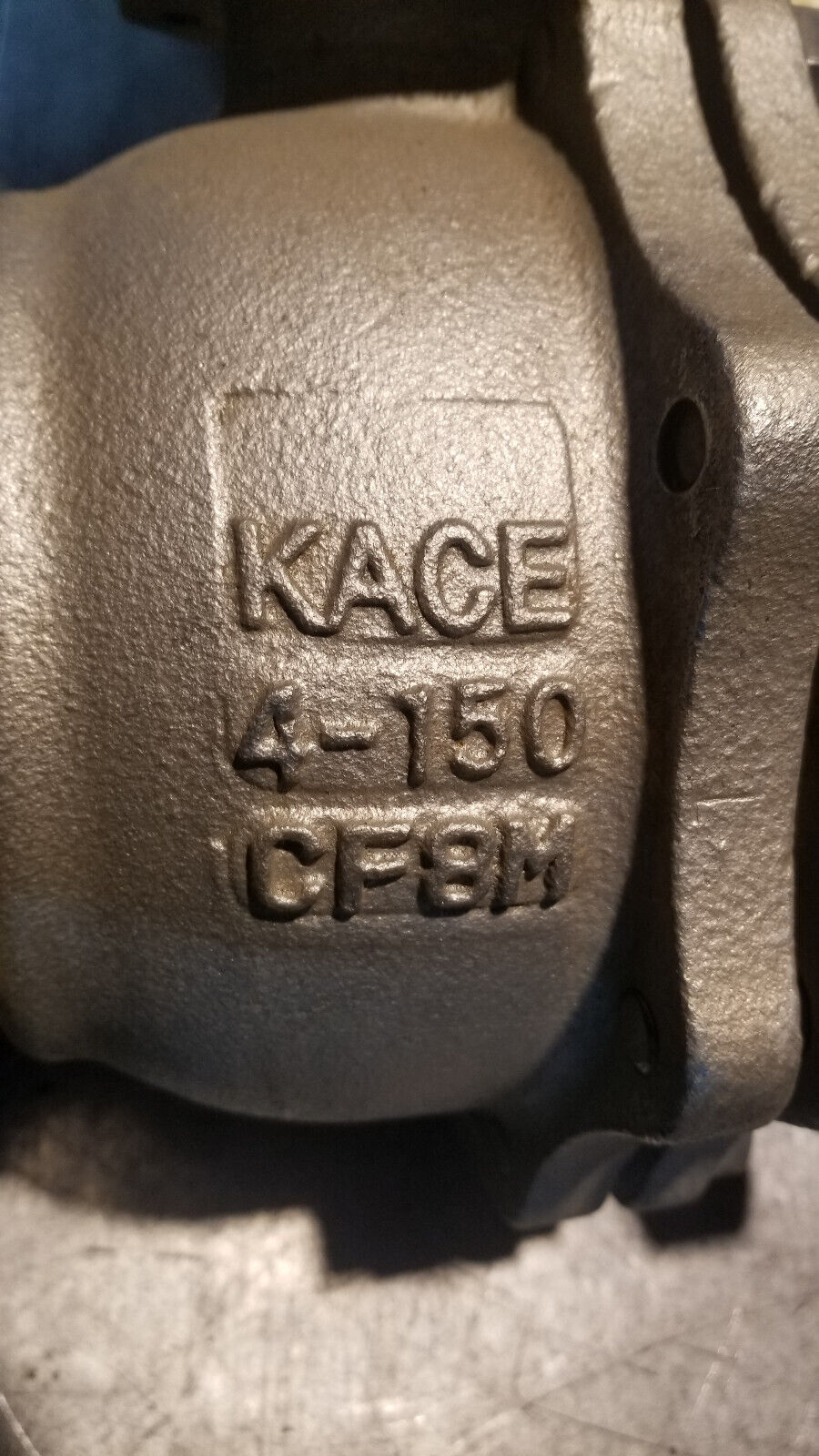 KACE VALVE F1R150-33RG-L BALL VALVE SIZE 4" ANSI 150 CWP 275 BODY CF8M