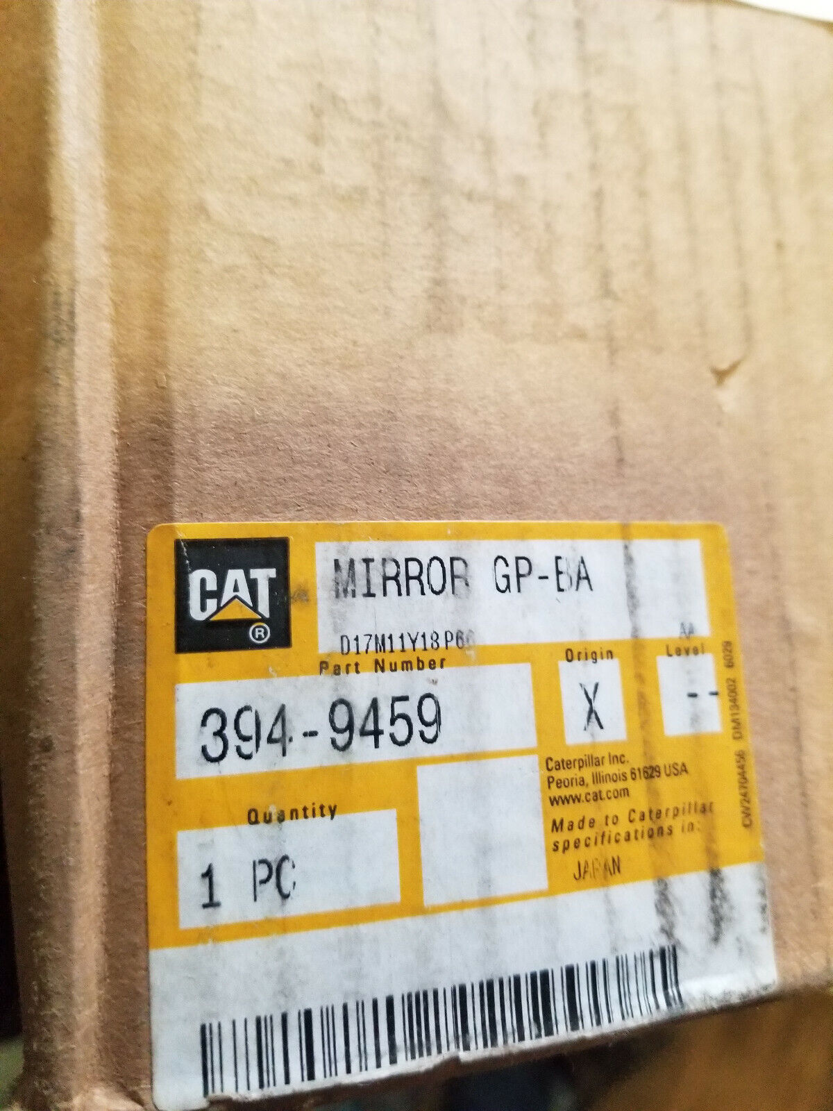 394-9459: Mirror Assembly, WITH BRACKET 327-3073