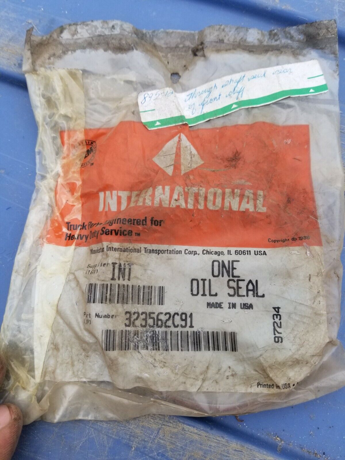 323562C91 INTERNATIONAL SEAL