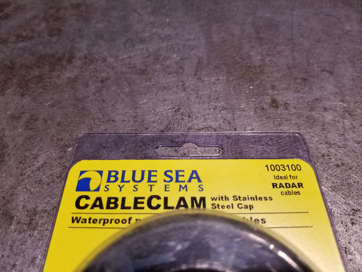 Blue Sea 1003100 CableClam with Stainless Steel Dress Cap 1.40"