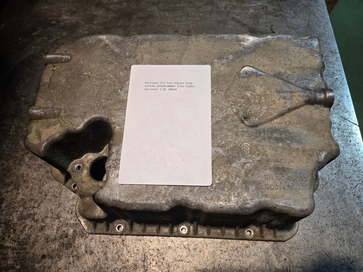 A6420140803  2007-18 Mercedes-Benz Sprinter 2500 3.0 M642 Lower Engine Oil Pan
