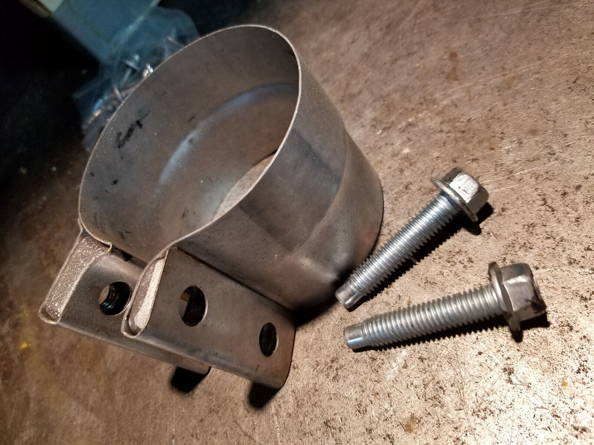 3-1/2" Exhaust Mega-Clamp Band-Style Walker 33285 Aluminized Steel .032" Thick