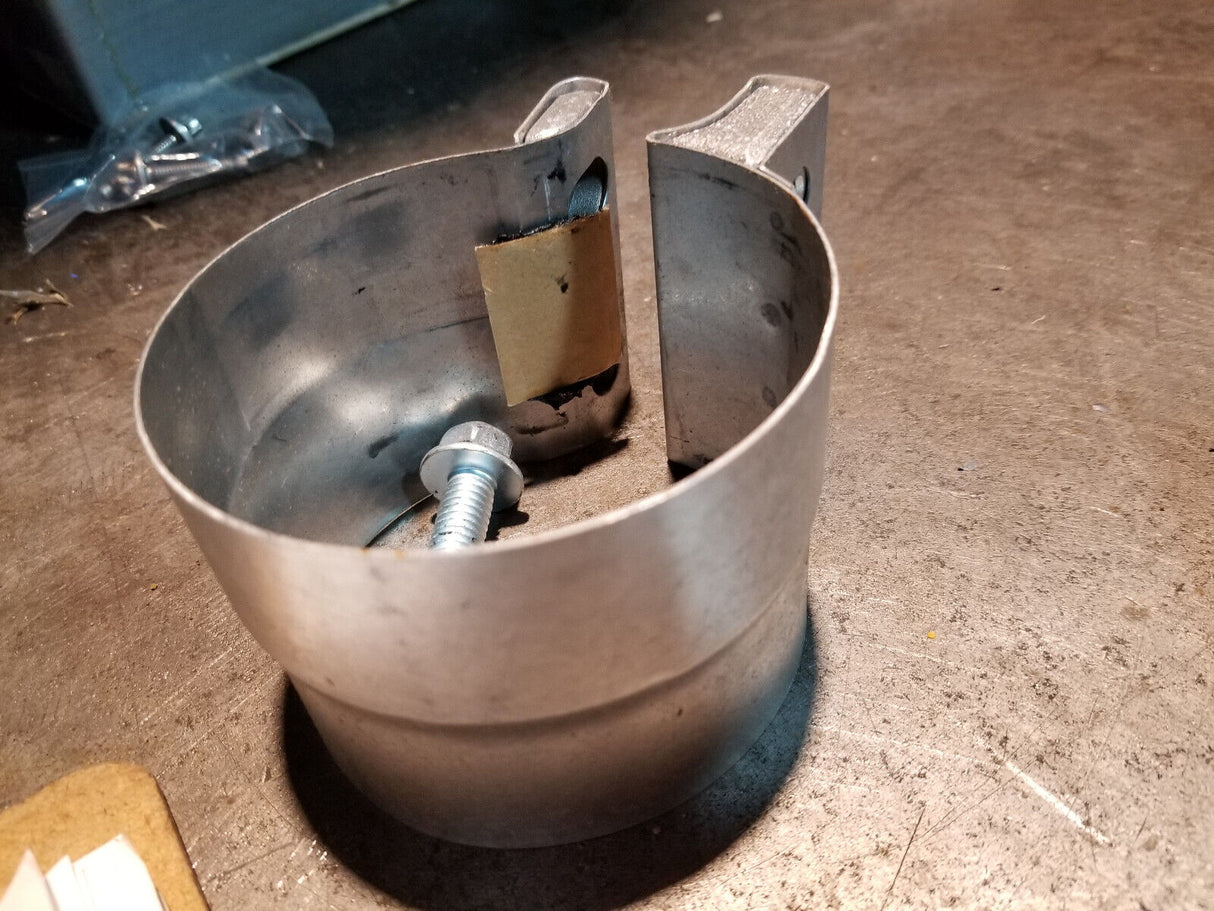 3-1/2" Exhaust Mega-Clamp Band-Style Walker 33285 Aluminized Steel .032" Thick