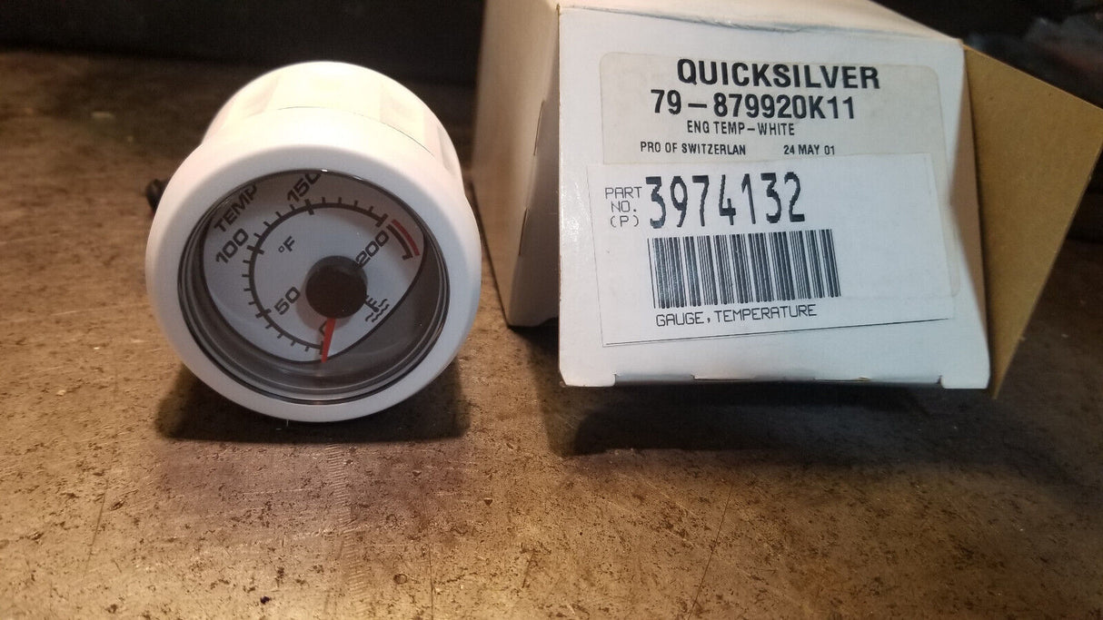 Mercury Quicksilver Oem Part # 79-879920K11 Eng Temp-Wht-Engl 3974132